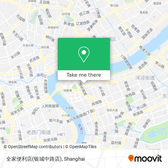 全家便利店(银城中路店) map