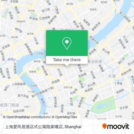 上海爱尚居酒店式公寓陆家嘴店 map