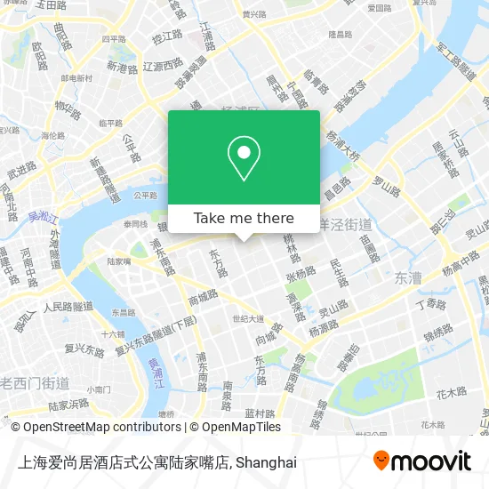 上海爱尚居酒店式公寓陆家嘴店 map