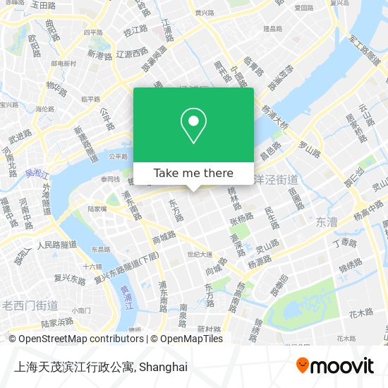 上海天茂滨江行政公寓 map