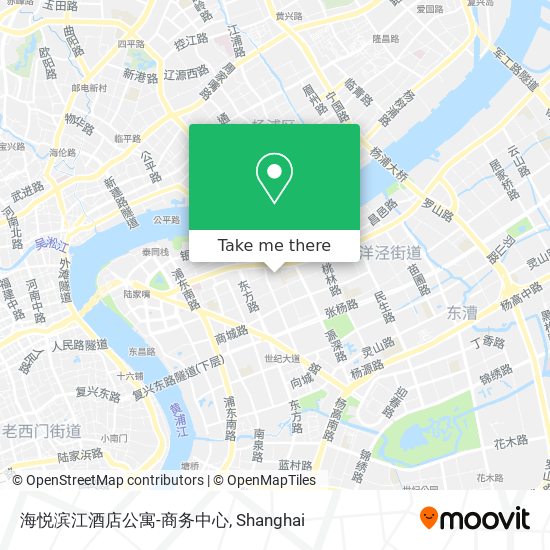 海悦滨江酒店公寓-商务中心 map