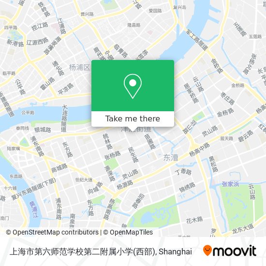 上海市第六师范学校第二附属小学(西部) map