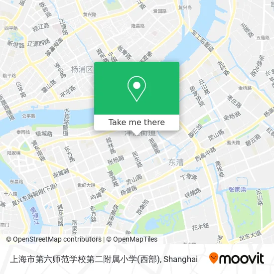 上海市第六师范学校第二附属小学(西部) map