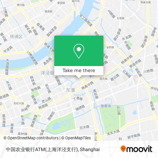 中国农业银行ATM(上海洋泾支行) map