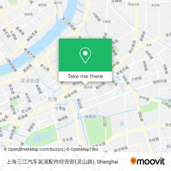 上海三江汽车装潢配件经营部(灵山路) map