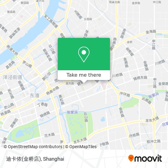 迪卡侬(金桥店) map