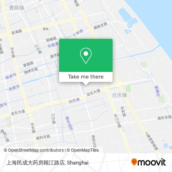 上海民成大药房顾江路店 map