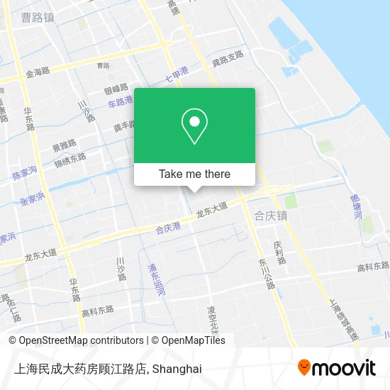 上海民成大药房顾江路店 map