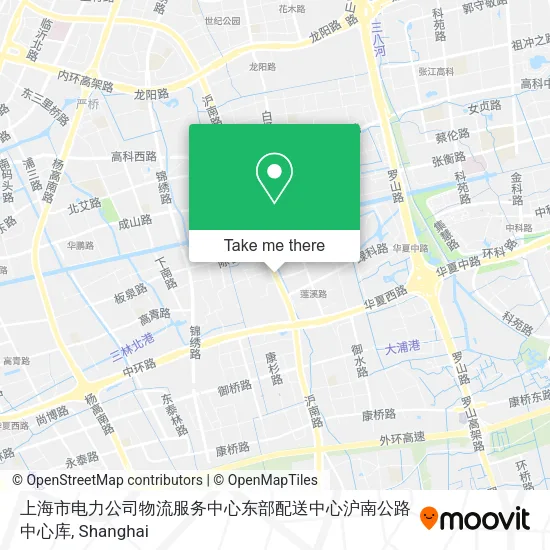 上海市电力公司物流服务中心东部配送中心沪南公路中心库 map