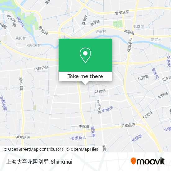 上海大亭花园别墅 map