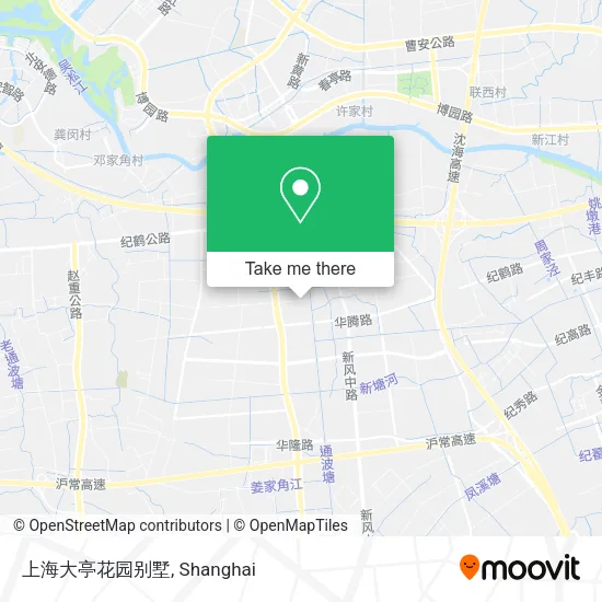 上海大亭花园别墅 map