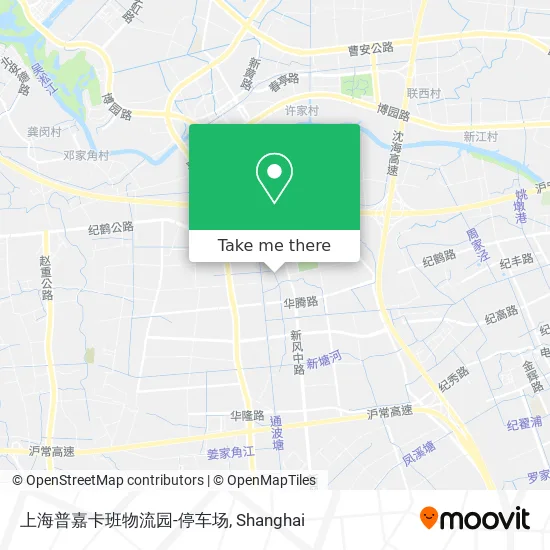 上海普嘉卡班物流园-停车场 map