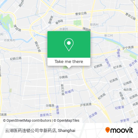 云湖医药连锁公司华新药店 map