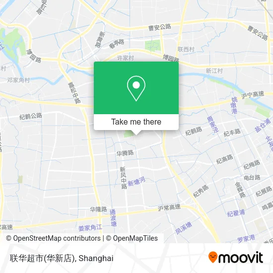 联华超市(华新店) map