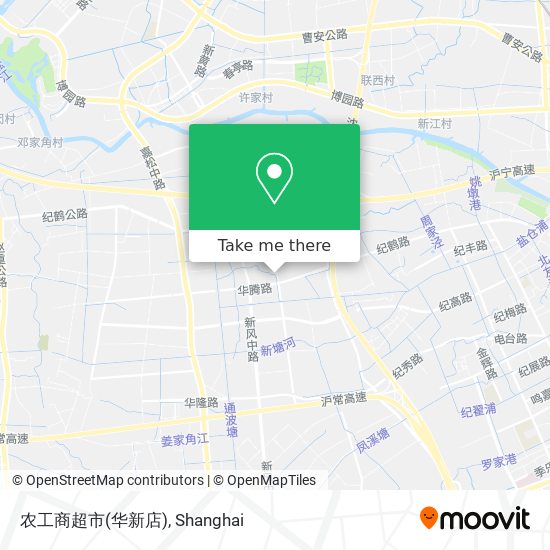 农工商超市(华新店) map