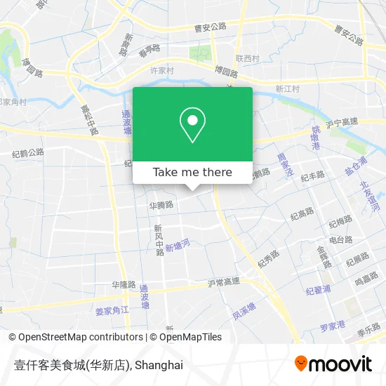 壹仟客美食城(华新店) map