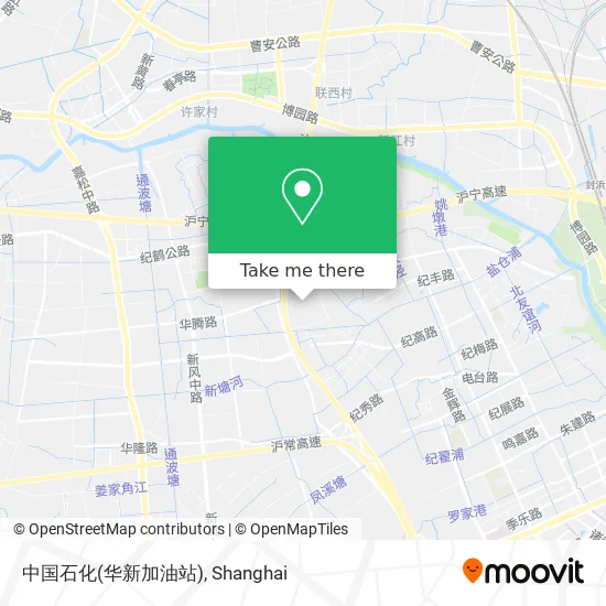 中国石化(华新加油站) map