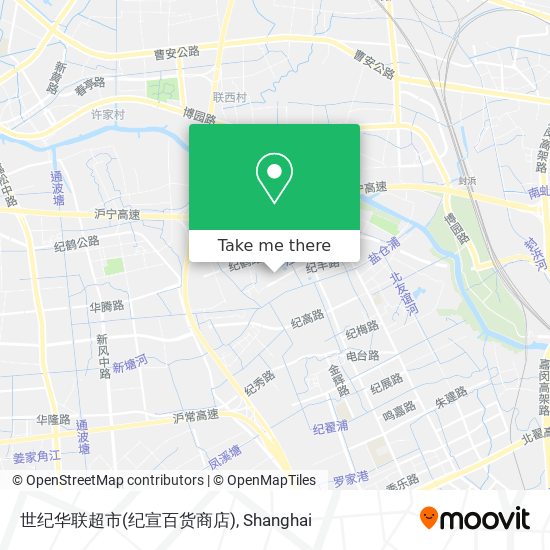 世纪华联超市(纪宣百货商店) map