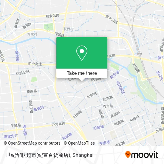 世纪华联超市(纪宣百货商店) map