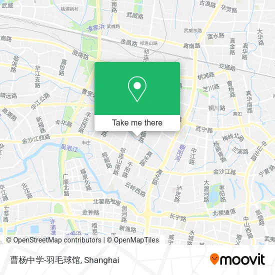 曹杨中学-羽毛球馆 map