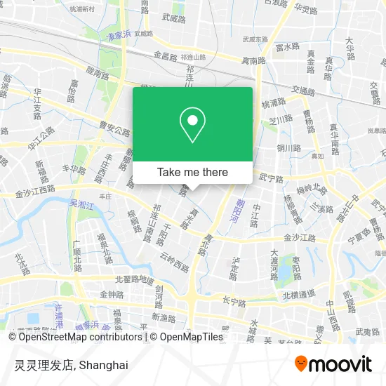 灵灵理发店 map