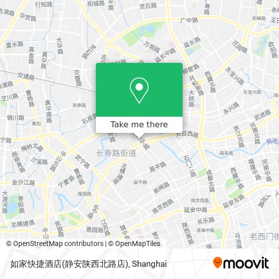 如家快捷酒店(静安陕西北路店) map