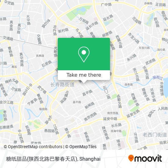 糖纸甜品(陕西北路巴黎春天店) map