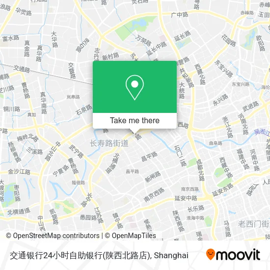 交通银行24小时自助银行(陕西北路店) map