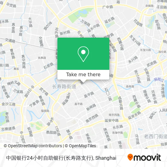中国银行24小时自助银行(长寿路支行) map