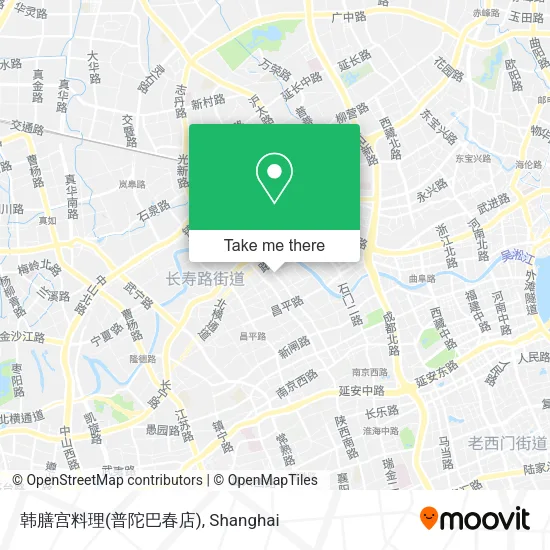 韩膳宫料理(普陀巴春店) map