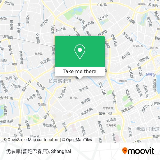 优衣库(普陀巴春店) map