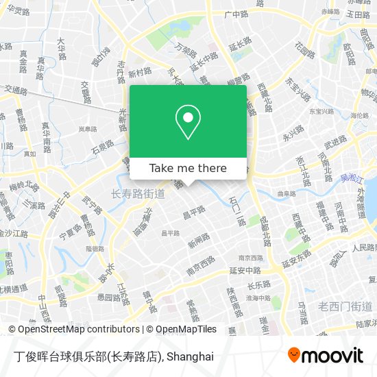 丁俊晖台球俱乐部(长寿路店) map