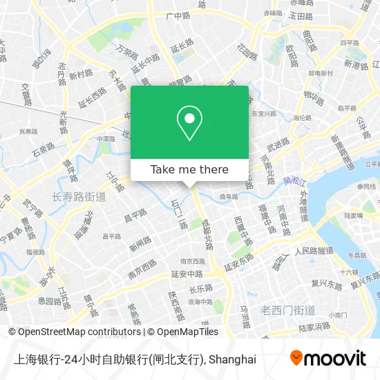 上海银行-24小时自助银行(闸北支行) map