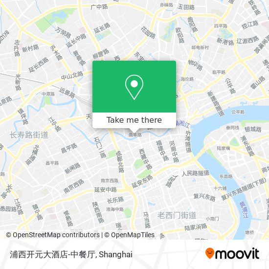 浦西开元大酒店-中餐厅 map