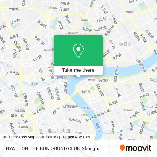 HYATT ON THE BUND-BUND CLUB map