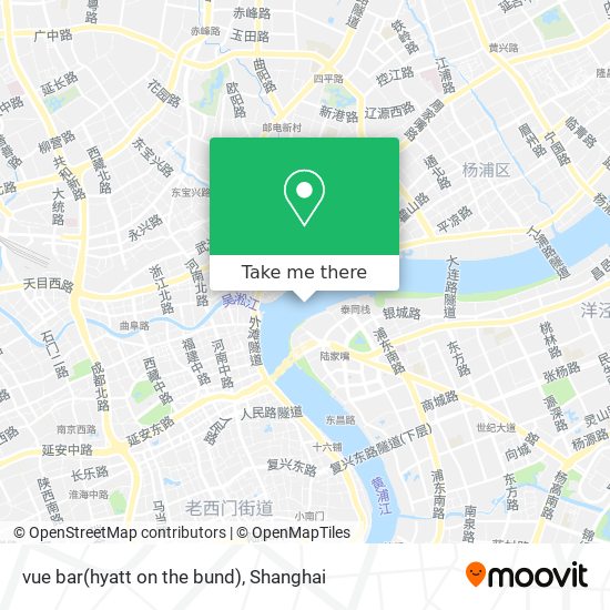 vue bar(hyatt on the bund) map