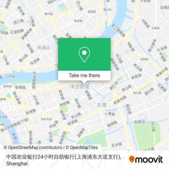 中国农业银行24小时自助银行(上海浦东大道支行) map
