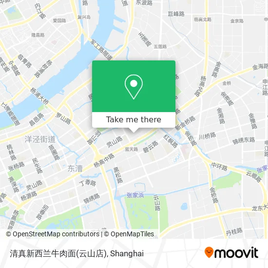 清真新西兰牛肉面(云山店) map