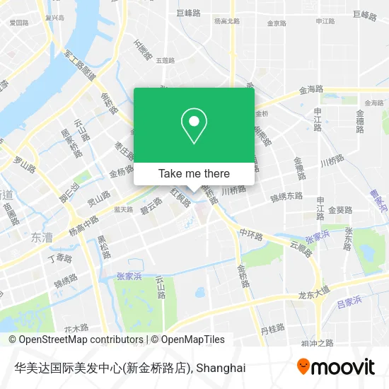 华美达国际美发中心(新金桥路店) map
