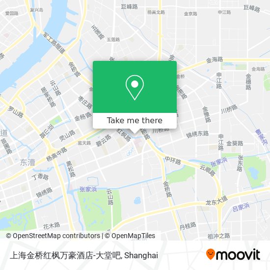 上海金桥红枫万豪酒店-大堂吧 map