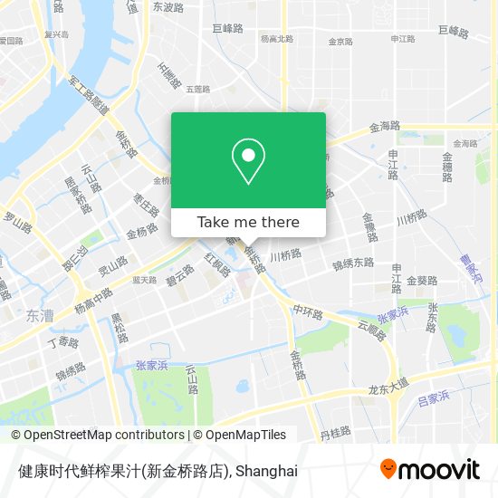 健康时代鲜榨果汁(新金桥路店) map