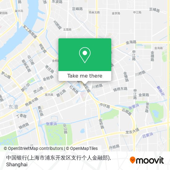 中国银行(上海市浦东开发区支行个人金融部) map
