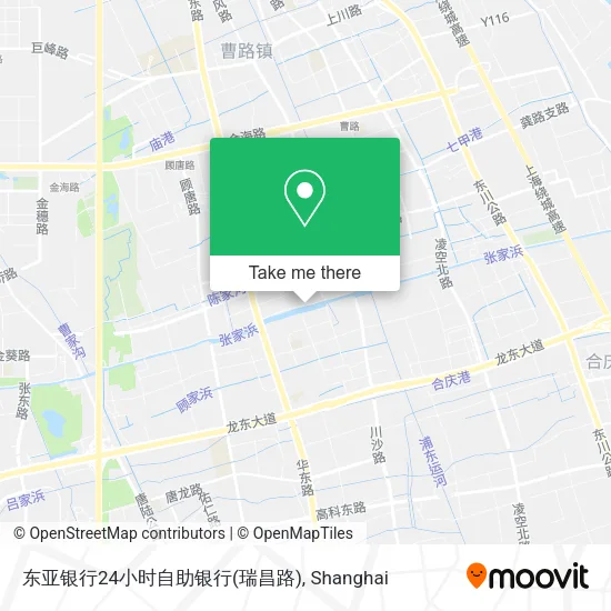东亚银行24小时自助银行(瑞昌路) map