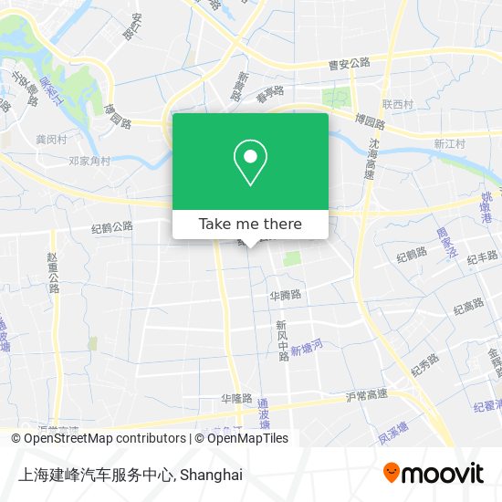 上海建峰汽车服务中心 map