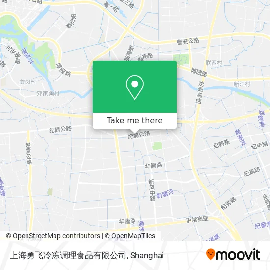 上海勇飞冷冻调理食品有限公司 map
