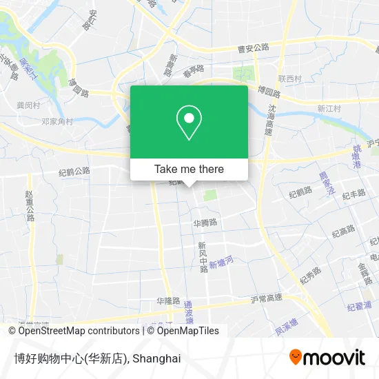 博好购物中心(华新店) map