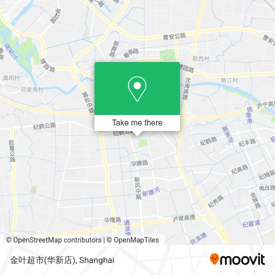 金叶超市(华新店) map