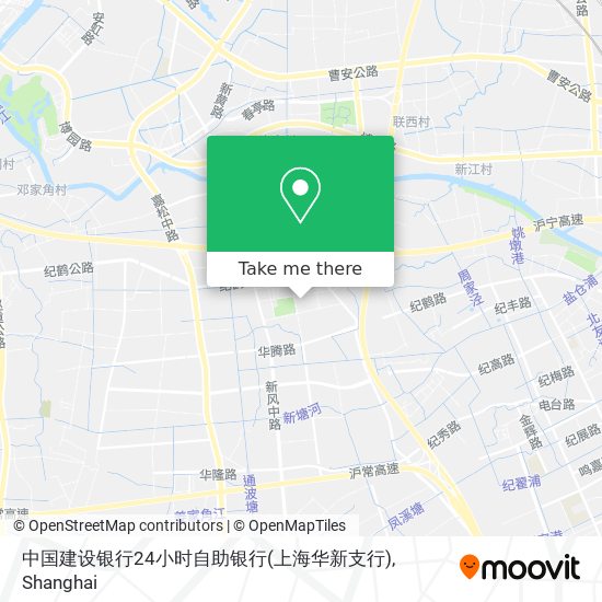 中国建设银行24小时自助银行(上海华新支行) map