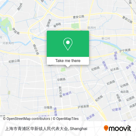 上海市青浦区华新镇人民代表大会 map