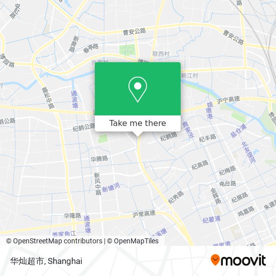 华灿超市 map